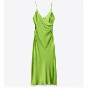 ZARA Satin Slip Dress